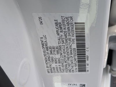 2026 Honda Civic Sport