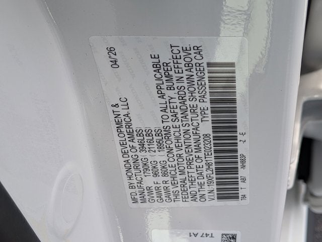 2026 Honda Civic Sport