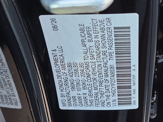 2026 Honda Accord LX