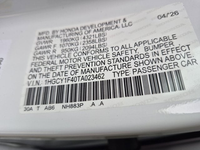 2026 Honda Accord SE