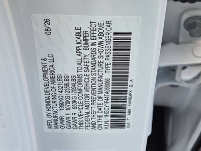 2026 Honda Accord SE
