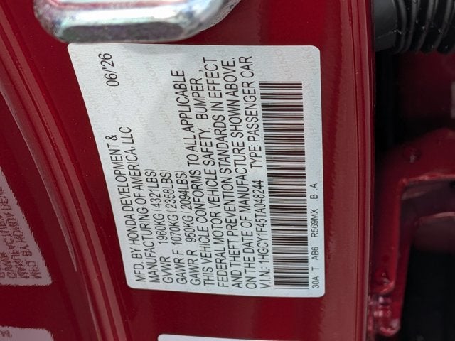 2026 Honda Accord SE