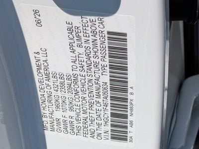 2026 Honda Accord SE