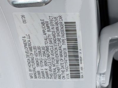 2026 Honda Accord SE