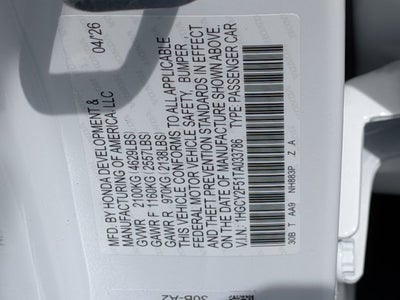 2026 Honda Accord Hybrid Sport