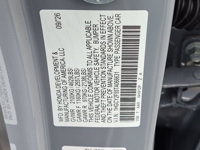2026 Honda Accord Hybrid Sport