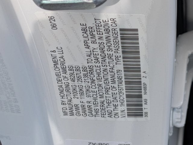 2026 Honda Accord Hybrid Sport