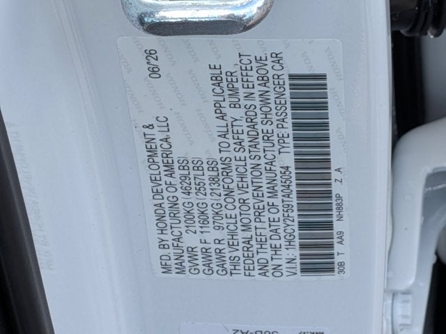 2026 Honda Accord Hybrid Sport