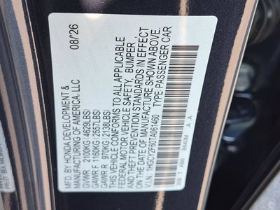 2026 Honda Accord Hybrid EX-L