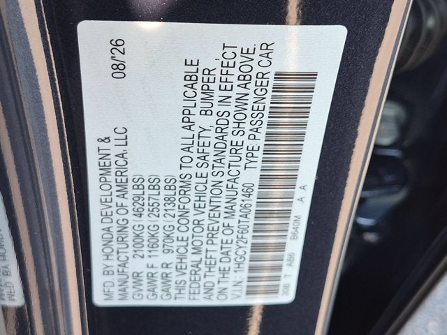 2026 Honda Accord Hybrid EX-L