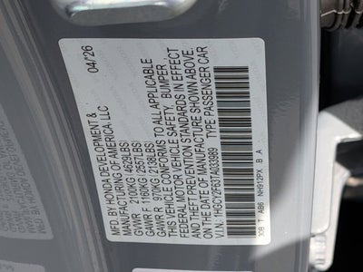 2026 Honda Accord Hybrid EX-L
