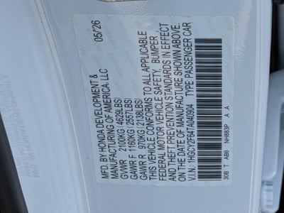 2026 Honda Accord Hybrid EX-L