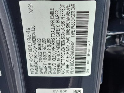 2026 Honda Accord Hybrid EX-L