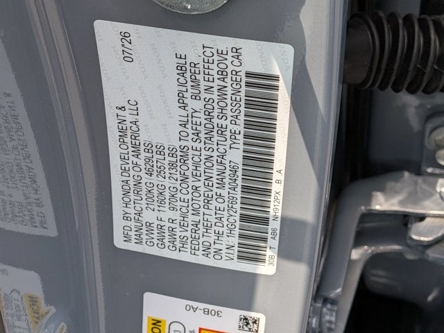 2026 Honda Accord Hybrid EX-L