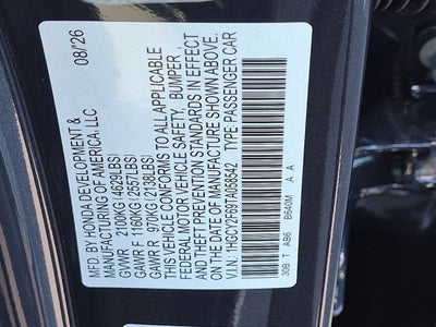 2026 Honda Accord Hybrid EX-L
