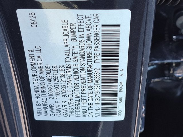 2026 Honda Accord Hybrid EX-L