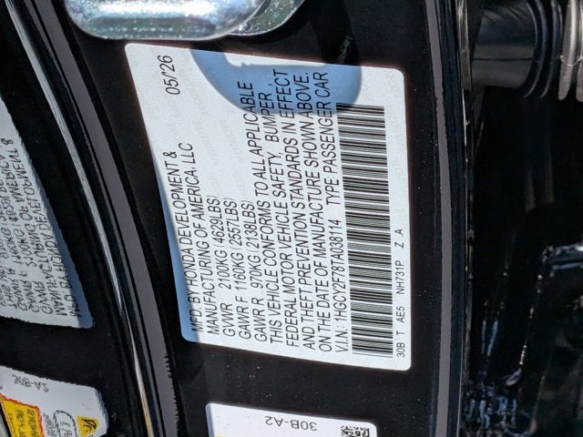 2026 Honda Accord Hybrid Sport-L