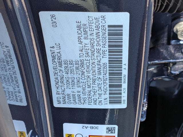 2026 Honda Accord Hybrid Touring