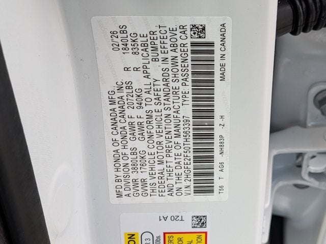 2026 Honda Civic Sport