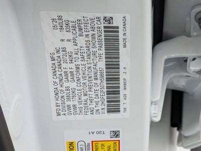 2026 Honda Civic Sport