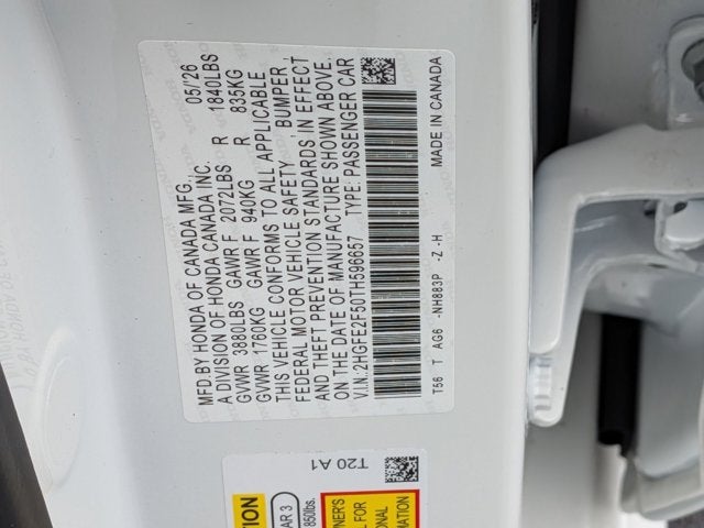 2026 Honda Civic Sport