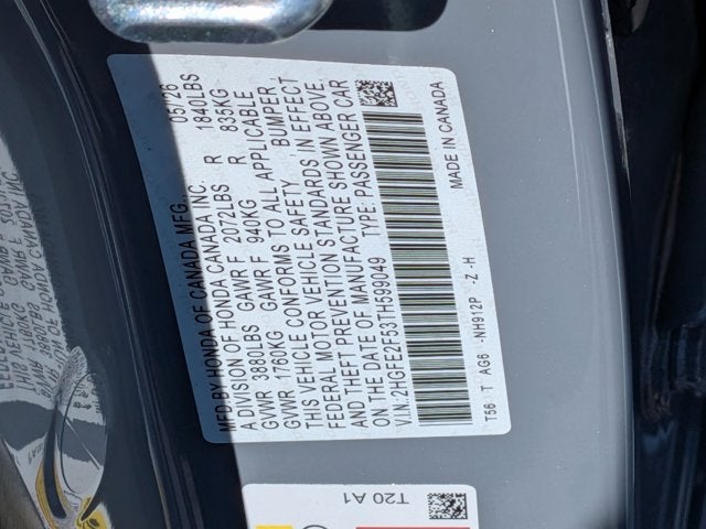 2026 Honda Civic Sport