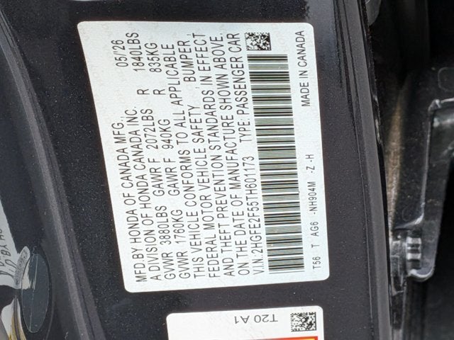 2026 Honda Civic Sport