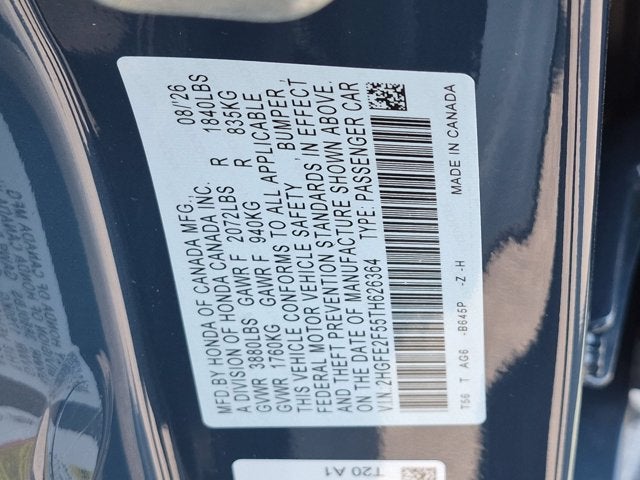 2026 Honda Civic Sport