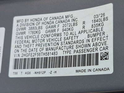 2026 Honda Civic Sport