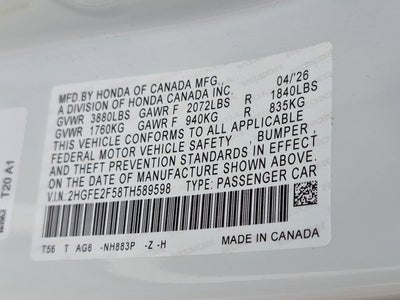 2026 Honda Civic Sport