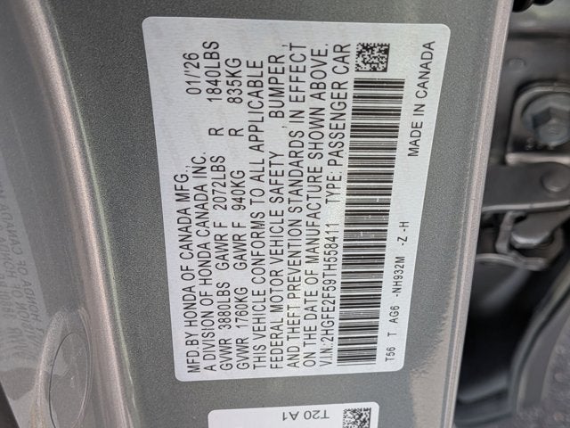 2026 Honda Civic Sport