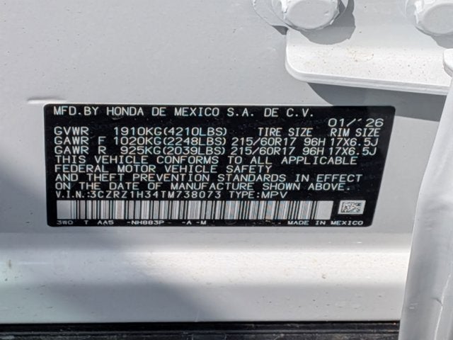 2026 Honda HR-V LX