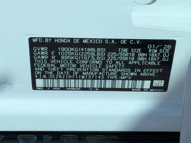 2026 Honda HR-V EX-L