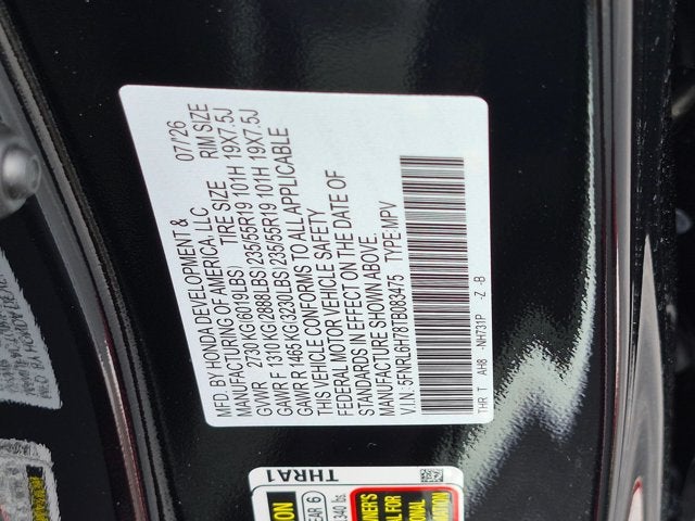 2026 Honda Odyssey Sport-L