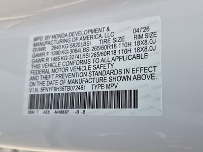 2026 Honda Passport RTL