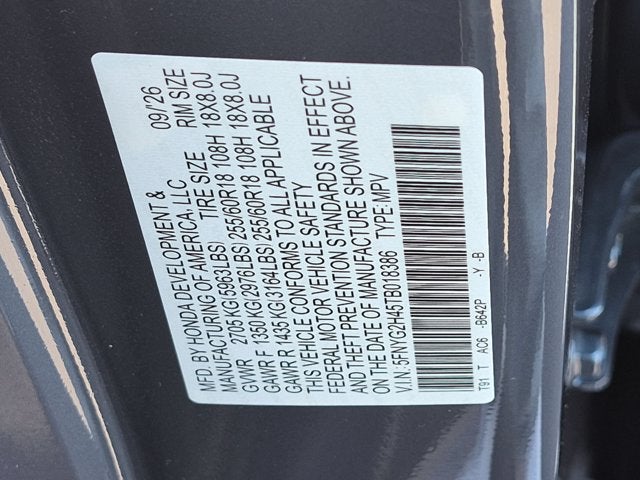 2026 Honda Pilot EX-L