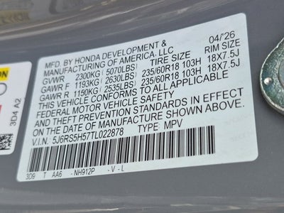 2026 Honda CR-V Hybrid Sport