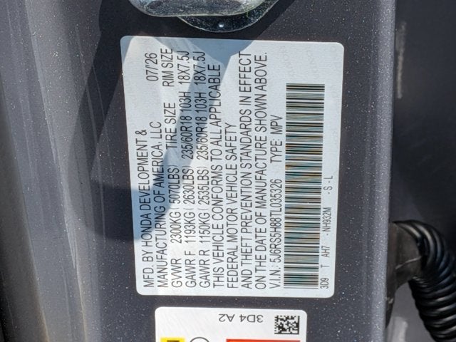 2026 Honda CR-V Hybrid Sport-L