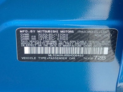 2024 Mitsubishi Mirage ES