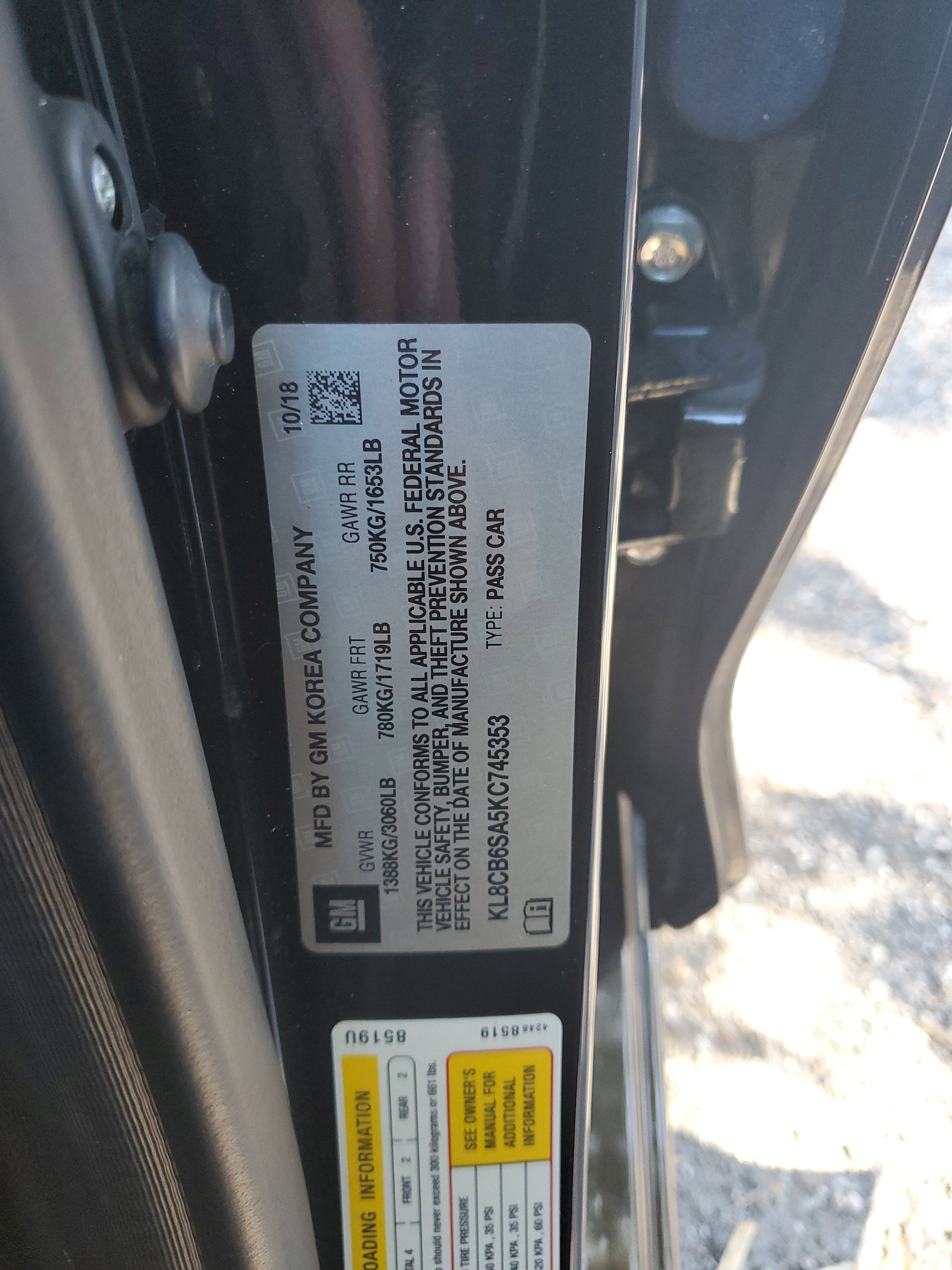 2019 Chevrolet Spark LS