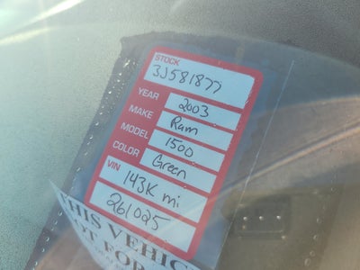 2003 Dodge Ram 1500 ST