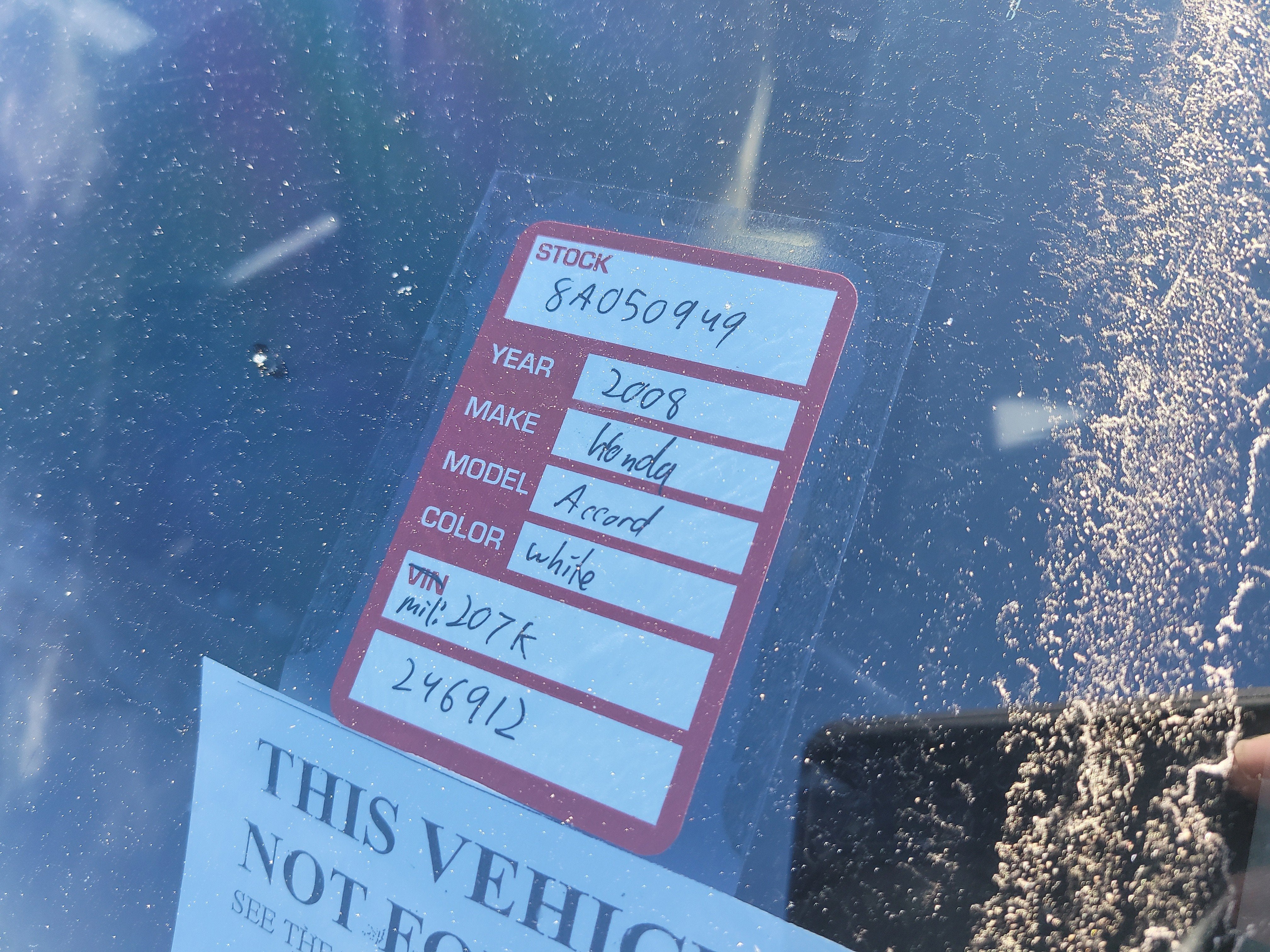 2008 Honda Accord Sdn EX