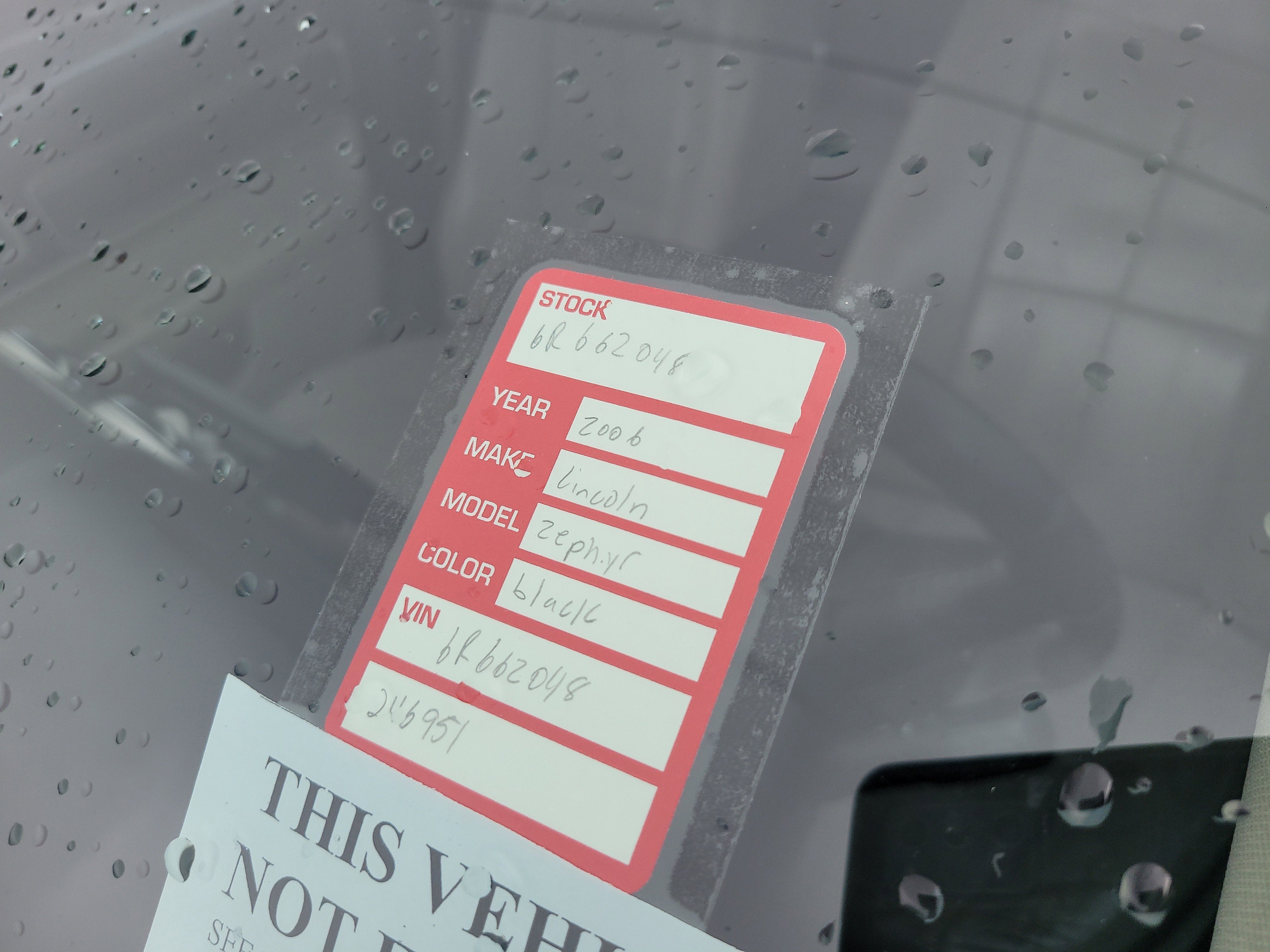 2006 Lincoln Zephyr Base