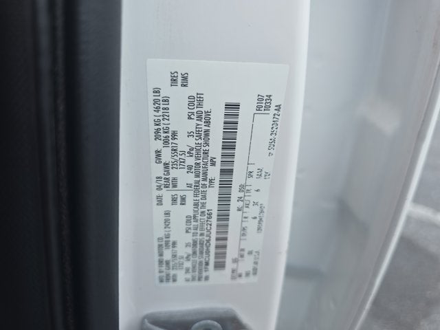 2018 Ford Escape SEL