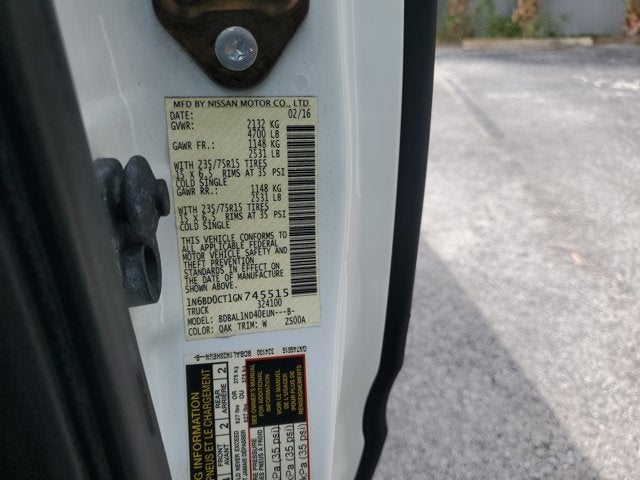2016 Nissan Frontier S