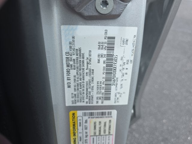 2019 Ford Fusion SE