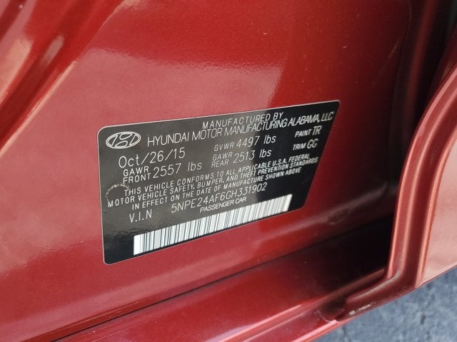 2016 Hyundai Sonata 2.4L SE