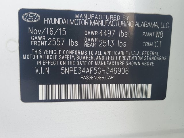 2016 Hyundai Sonata 2.4L Sport