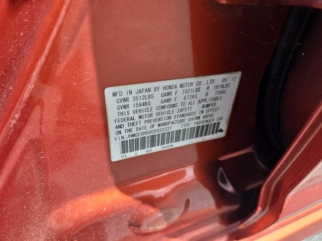 2012 Honda Fit Sport