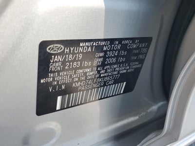 2019 Hyundai Elantra SE